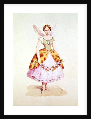 Girl in a bee costume, the Bonaparte emblem, as worn at a fancy dress party given by Napoleon III and Empress Eugenie, 9th February 1863 by French School