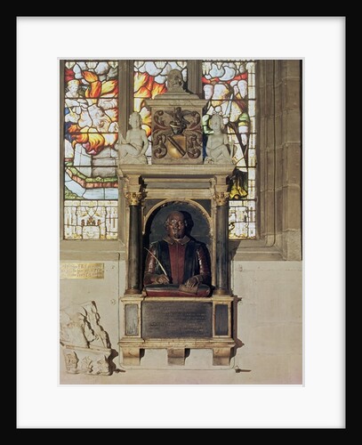 Monument to William Shakespeare c.1616-23 by Gheerart Janssen