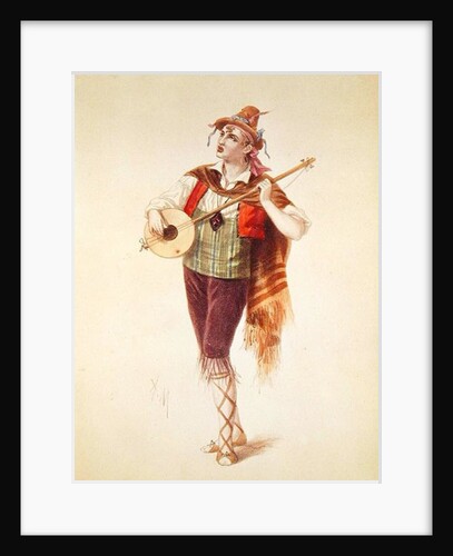 The Actor Dupuis as Piquillo in Offenbach's Operetta 'La Perichole' by French School