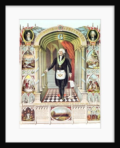 George Washington as a Freemason by American School