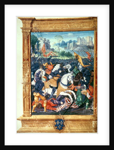 Francois I at the Battle of Marignano, 14th September 1515 by French School