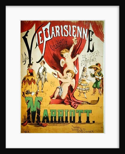 Cover of the score sheet for 'La Vie Parisienne Quadrille' by Charles Marriott by English School