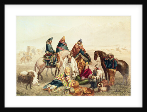 Costumes of Chilean Rustics by Johann Moritz (after) Rugendas