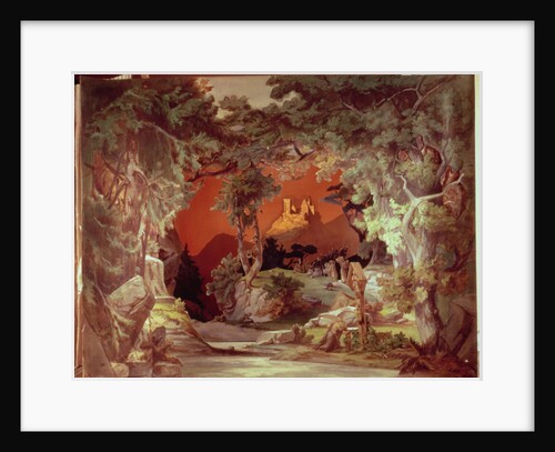 Stage model for the opera 'Tannhauser' by Richard Wagner by German School