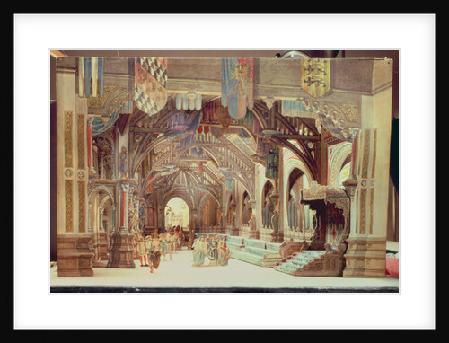 Stage model for the opera 'Tannhauser' by Richard Wagner by German School
