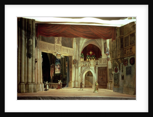 Stage model for the opera 'Der Meistersinger von Nurnberg' by Richard Wagner by German School