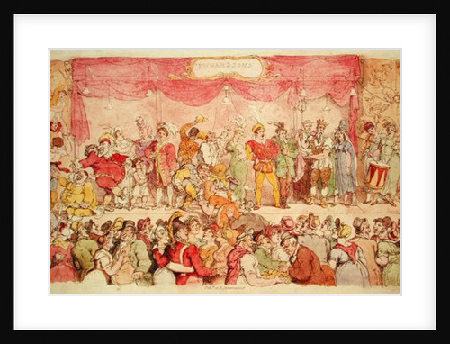 Richardson's Theatre, published by Ackermann's by Thomas Rowlandson