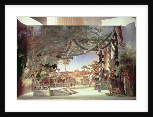 Stage model for the opera 'Die Meistersinger von Nurnberg' by Richard Wagner by German School