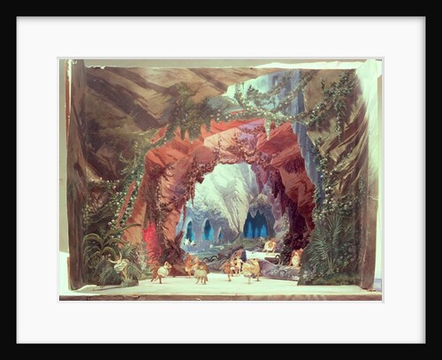 Stage model for the opera 'Tannhauser' by Richard Wagner by German School