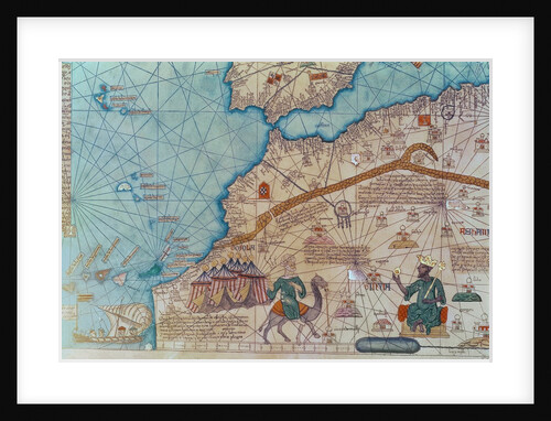 Detail of a copy of Mansa Musa by Abraham Cresques