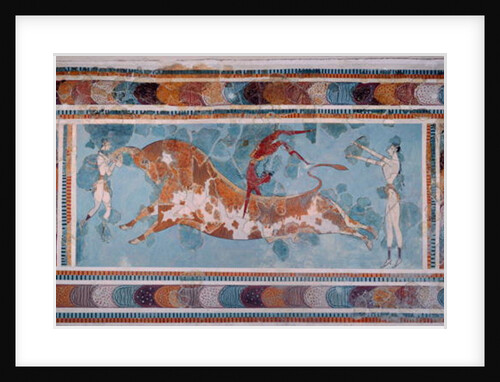 The Toreador Fresco, Knossos Palace, Crete, c.1500 BC by Anonymous