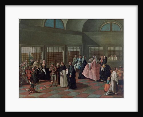 The Visiting Parlour in the Convent by Pietro Longhi