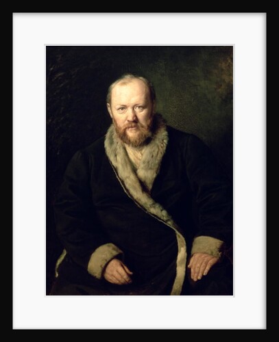 Portrait of Aleksandr Ostrovsky 1871 by Vasili Grigorevich Perov
