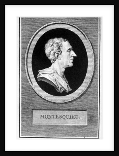 Charles Louis de Secondat, Baron de Montesquieu by Augustin de Saint-Aubin