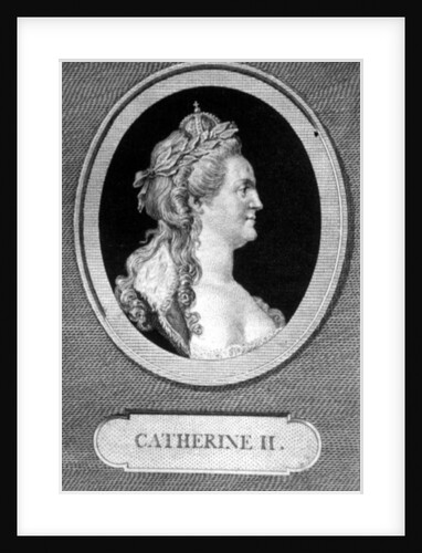 Catherine II by Augustin de Saint-Aubin