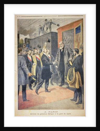At Paris: the Arrival of President Kruger at the Gare de Lyon by French School