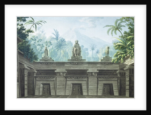 Set design for Act I Scene xv of 'The Magic Flute' by Wolfgang Amadeus Mozart by Karl Friedrich Schinkel