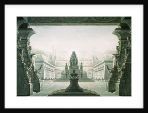 Set design for last scene of 'The Magic Flute' by Wolfgang Amadeus Mozart 1816 by Karl Friedrich Schinkel