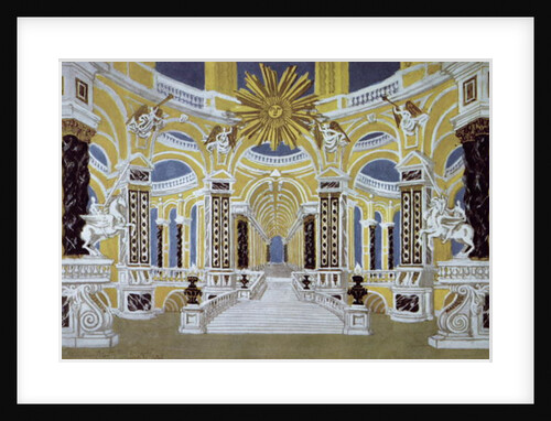 Set design for 'The Magic Flute' by Wolfgang Amadeus Mozart by School French