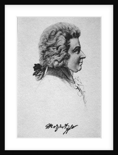 Portrait of Wolfgang Amadeus Mozart by French School