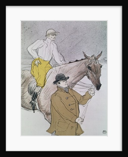 The jockey led to the start by Henri de Toulouse-Lautrec