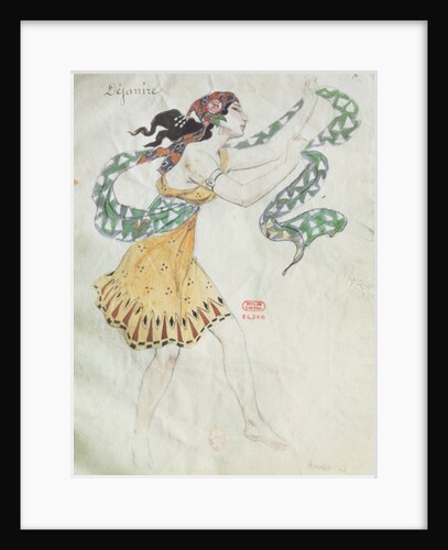 Costume design for Delilah from the opera 'Samson and Delilah' by Charles Camille Saint-Saens by French School