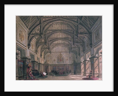 Stage set for Act III of the play 'Henry VIII' by William Shakespeare, 1882 by Philippe Marie Chaperon