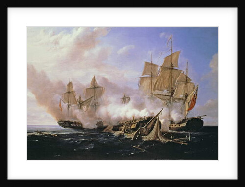Battle Between the Frigate 'Pomone' and the English Frigates 'Alcestis and Active', 29 November 1667, 1811 by Pierre Julien Gilbert