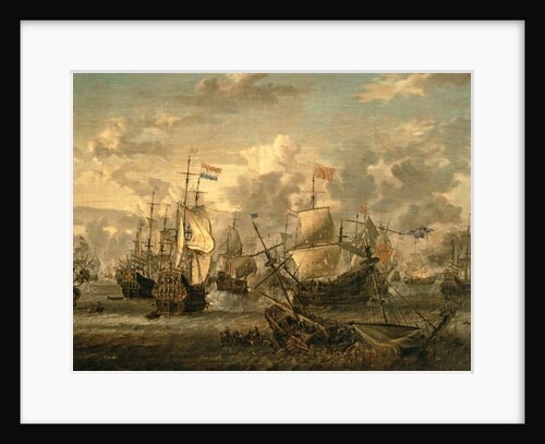 Episode of the Four Days Battle, 1st-4th June 1666 by Abraham Storck