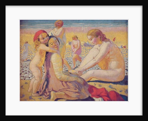 On the Beach with a Red Hat by Maurice Denis