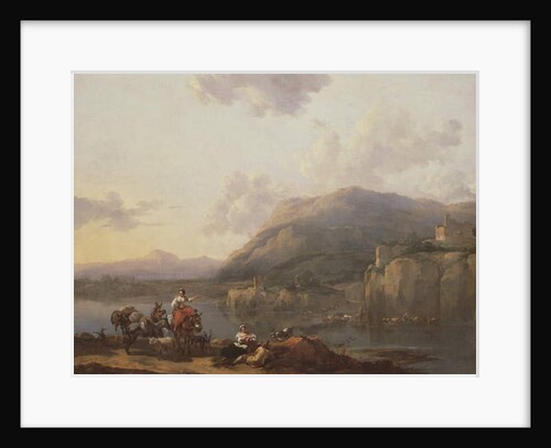 Mule-driver by a Ford by Nicolaes Pietersz. Berchem