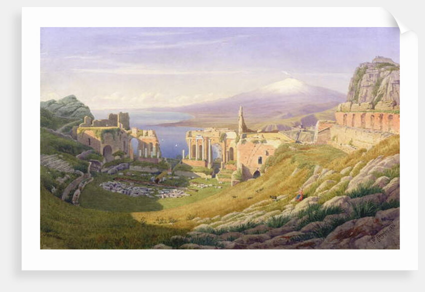 Taormina, Sicily, 1876 by William J. Ferguson