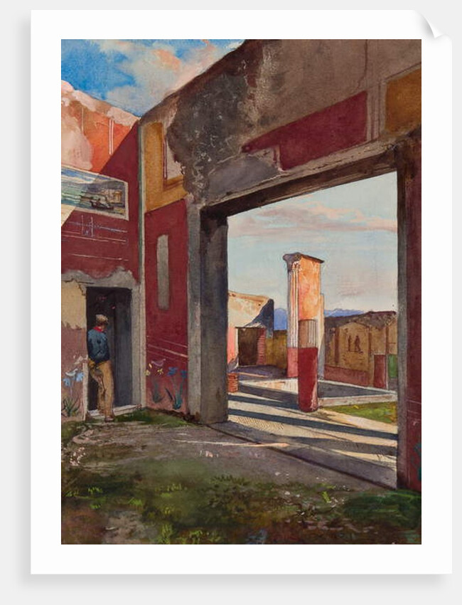 The House of Castor and Pollux in Pompeii with an official guide, with additions by a Borbone pupil by Giacinto Gigante