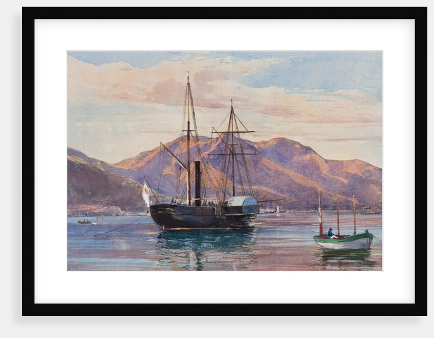 Gaeta: a steam frigate by Giacinto Gigante