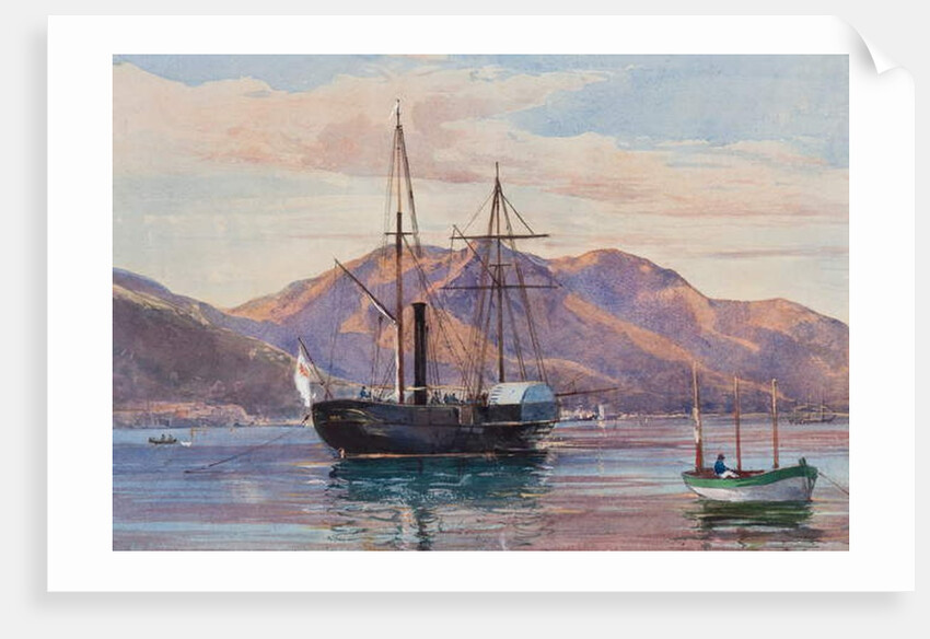 Gaeta: a steam frigate by Giacinto Gigante