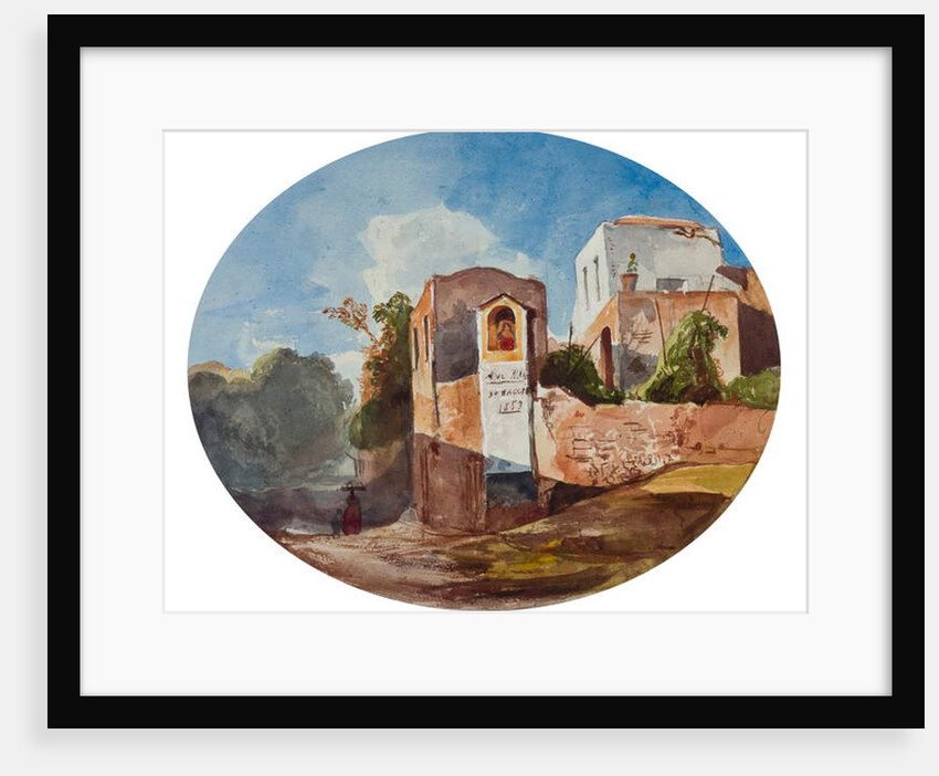 Roadside shrine, with additions by a Borbone pupil, 1853 by Giacinto Gigante