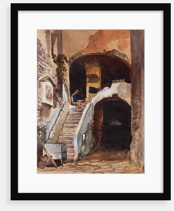 Neapolitan house, with additions by a Borbone pupil by Giacinto Gigante