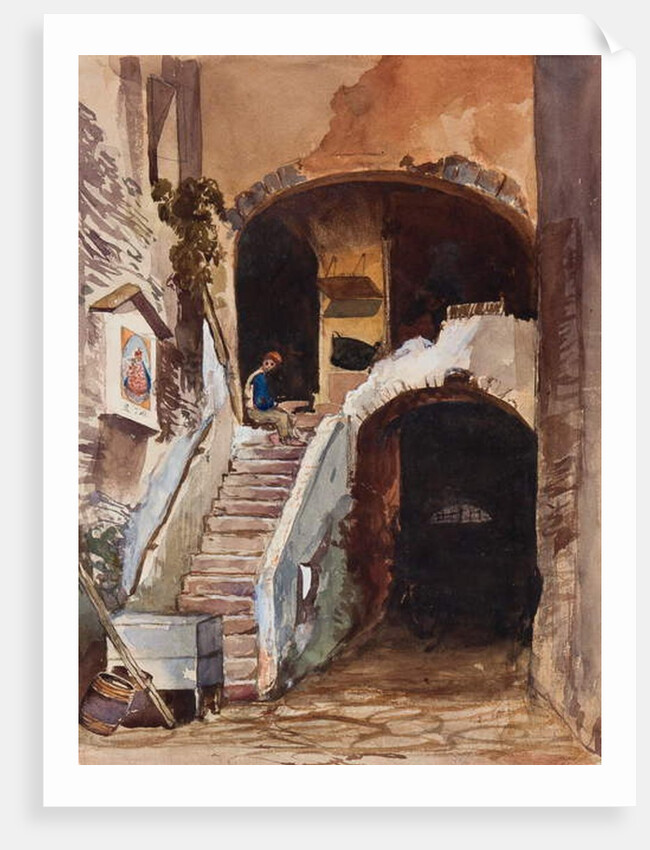 Neapolitan house, with additions by a Borbone pupil by Giacinto Gigante