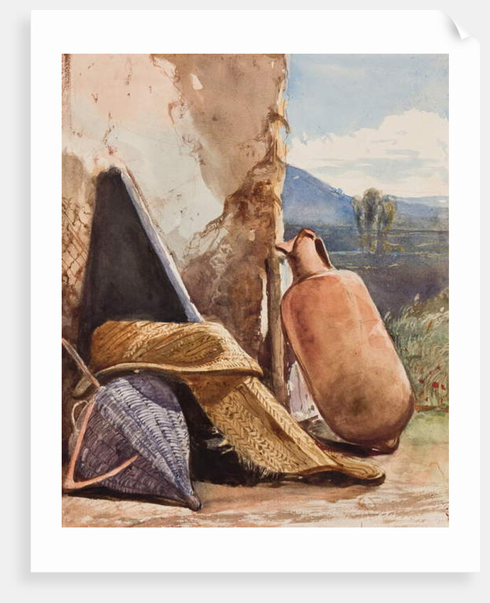 Baskets and amphora, with additions by Prince Alfonso Maria di Borbone by Giacinto Gigante