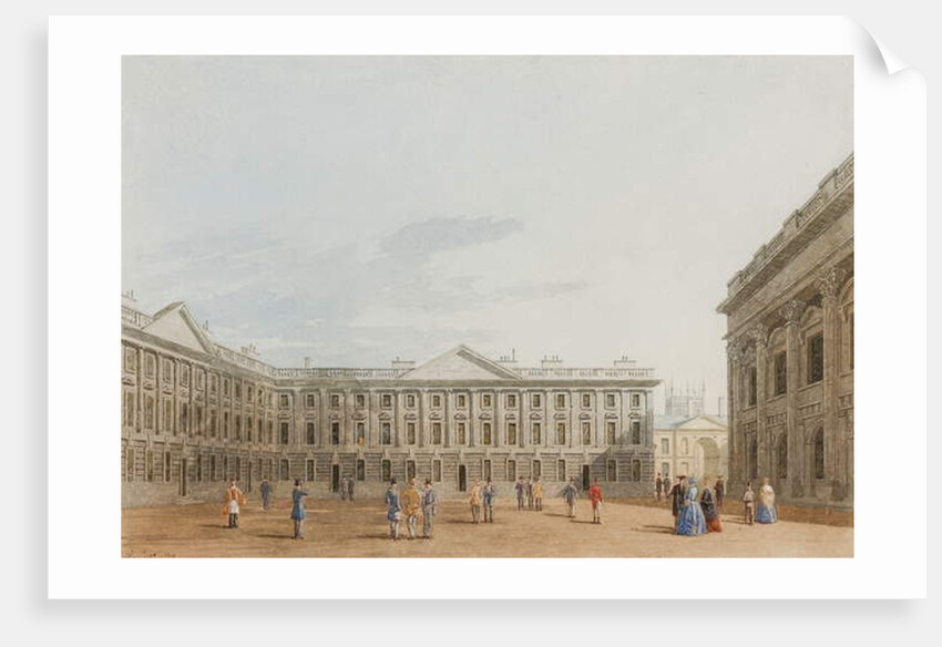 Peckwater Quad looking East, Christ Church, Oxford, 1850 by George Pyne