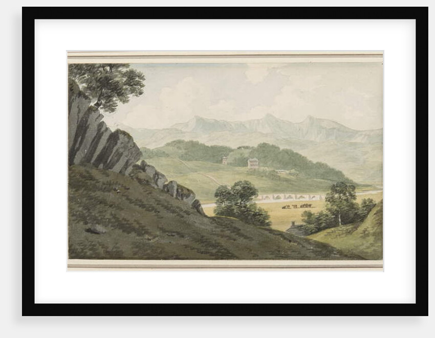 Llanelltyd Bridge over the Maw by John Warwick Smith