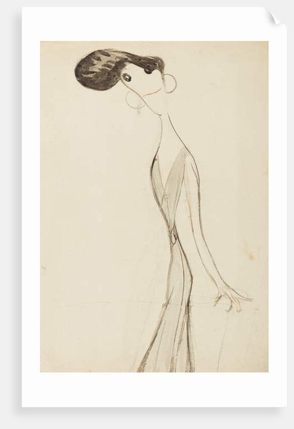 Irene Vanbrugh, study for the series 'Stars of the Music Hall Stage', c.1908 by Henry Ospovat