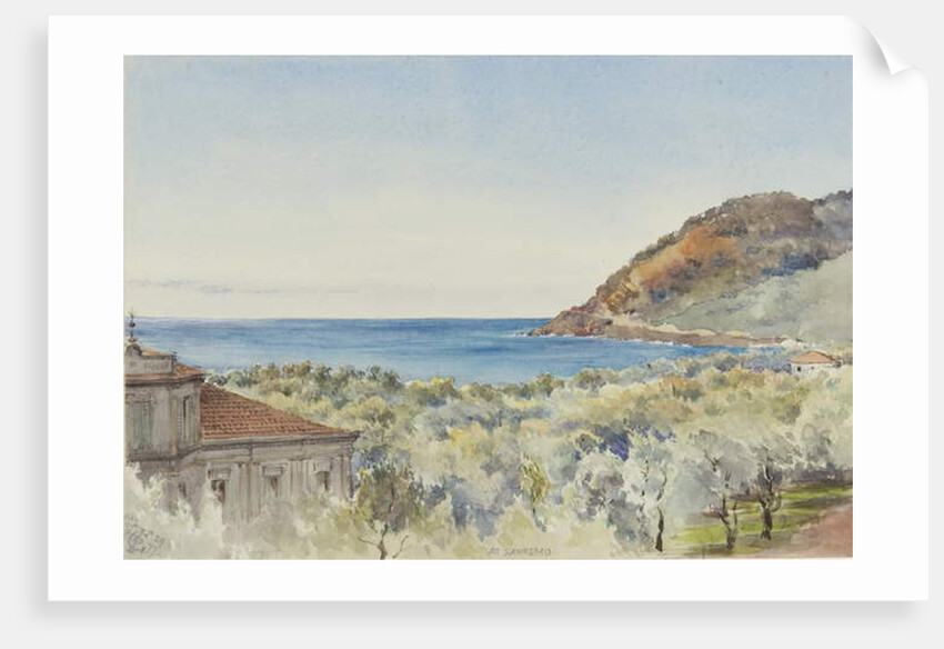 At San Remo looking West, 29th November 1877 by George Douglas Tinling