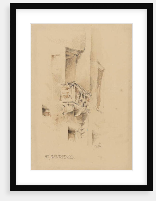 At San Remo, 3rd January 1878 by George Douglas Tinling