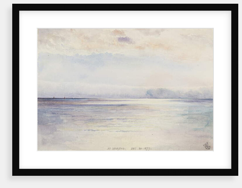 At San Remo, 30th December 1877 by George Douglas Tinling