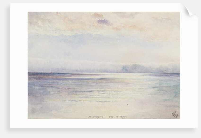 At San Remo, 30th December 1877 by George Douglas Tinling