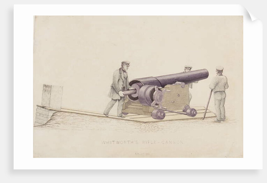 Whitworth's Rifle-Cannon, c.1860 by Unknown Artist