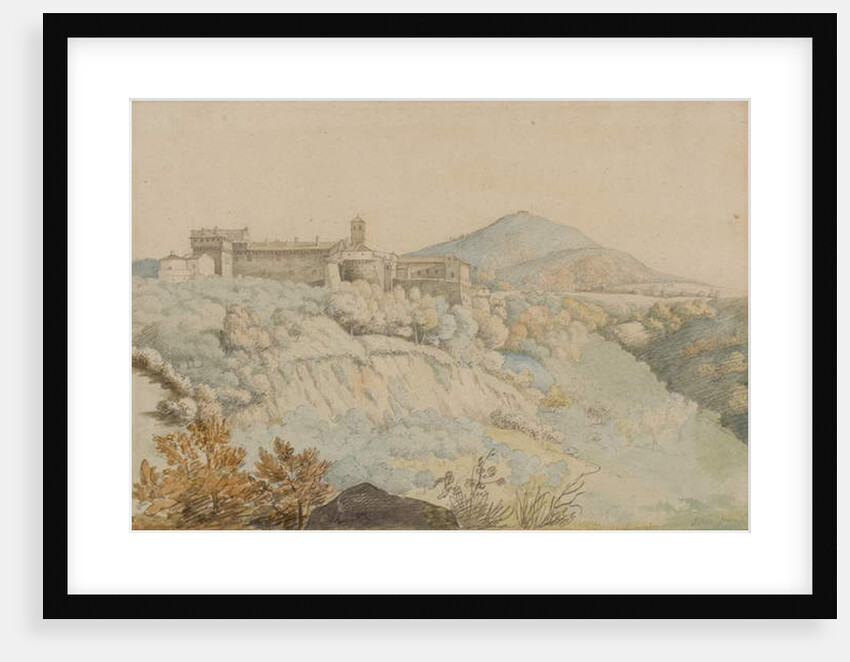 The Convent of Grotta Ferrata, ancient Tusculum, Italy, c.1805 by Samuel Woodforde