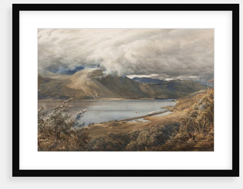 North Wales, possibly a stretch of the Ffestiniog railway by Bernard Walter Evans