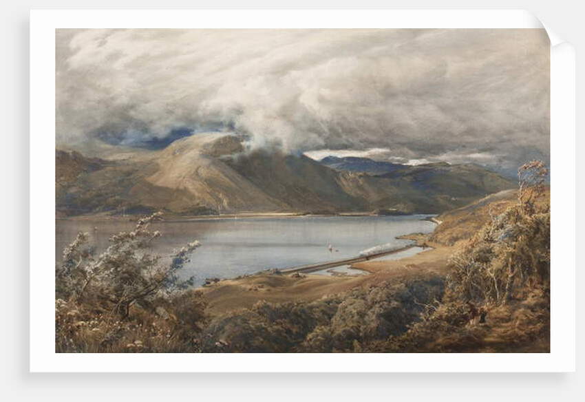 North Wales, possibly a stretch of the Ffestiniog railway by Bernard Walter Evans